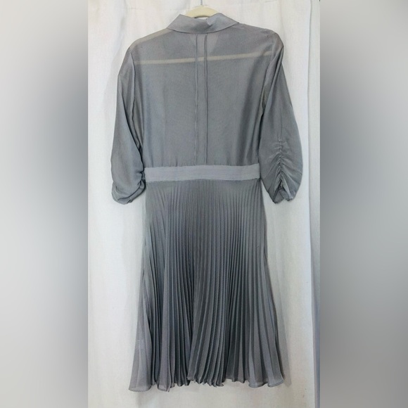 Lot 2 Dresses Antonio Melani Grey Pinstripe Pleat Dress Size 4 &  Grace Karin Fl - Picture 3 of 16